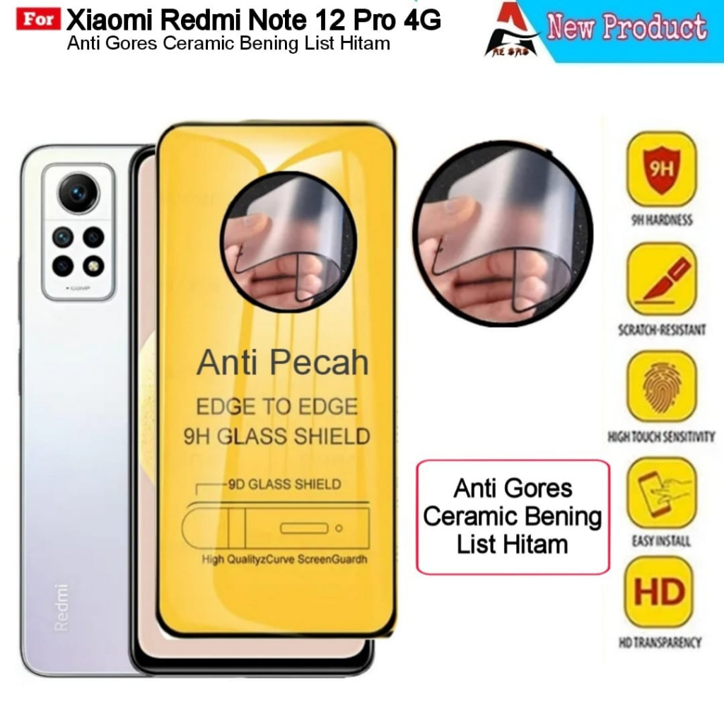 Redmi Note 12 Pro + 5G Cubierta Completa De Vidrio Templado Para Xiaomi 11  10S 12C 10A Lente De La Cámara Protector De Pantalla