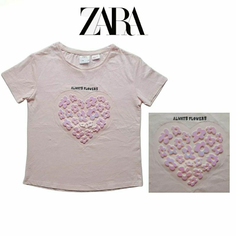 Camisetas manga discount corta niña zara