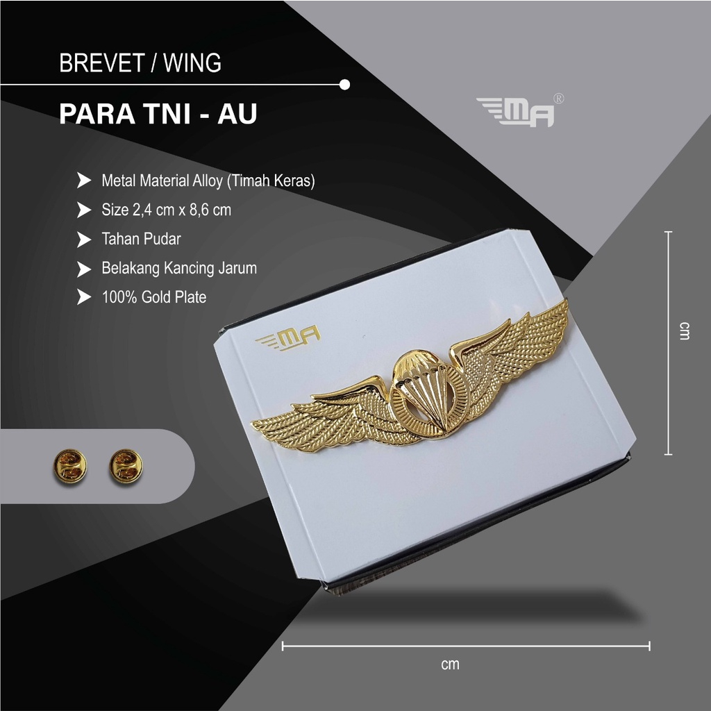 Ala Del PIN De BREVET TNI AU PDH PARA 4.9 40 Calificaciones 78 Vendidos ...