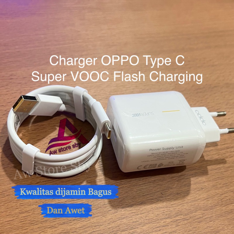 Cargador para Oppo Super VOOC Charge 33W VCB3HDEH Cargador rápido
