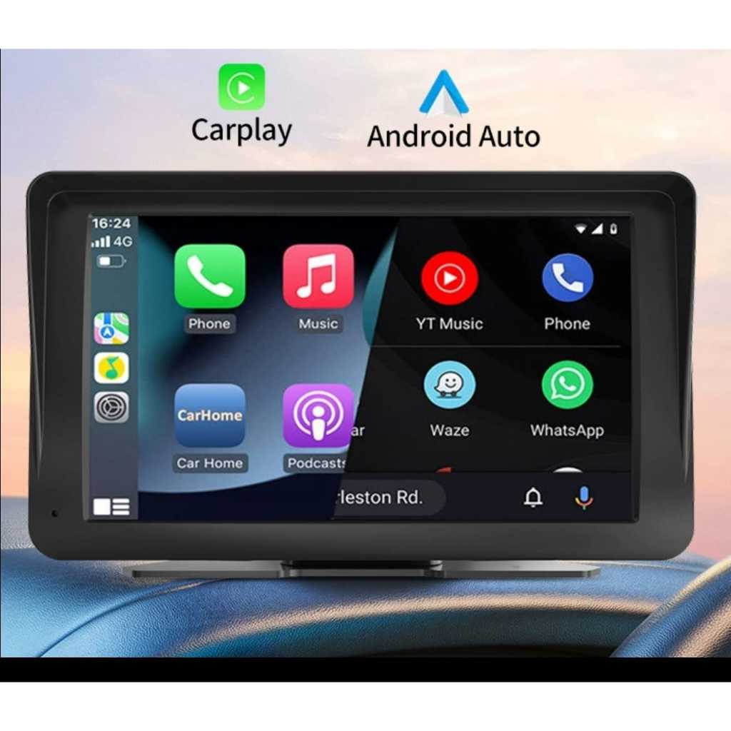 Comprar Estéreo para coche Compatible con Carplay Android AUTO pantalla de  7 pulgadas 2,4G/5G WiFi FM receptor de Audio portátil inalámbrico para coche