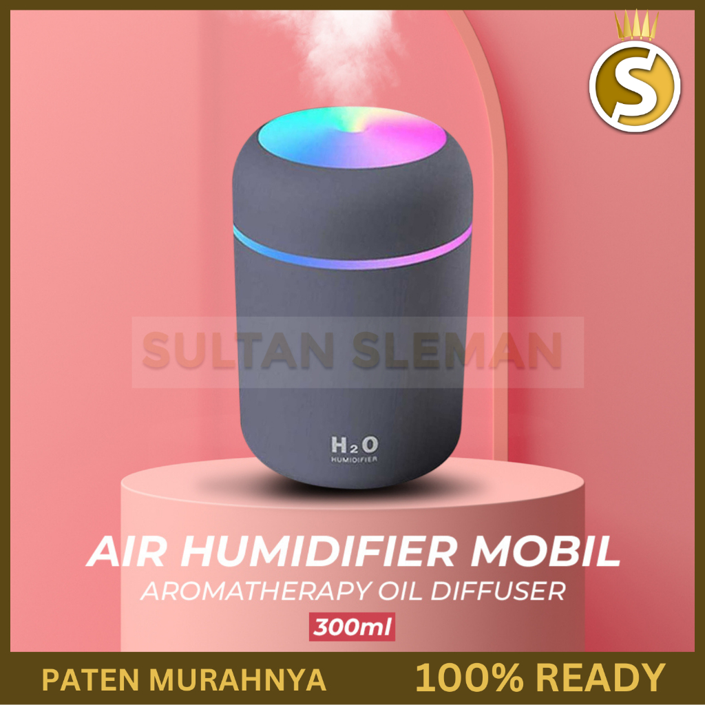 Humidificador de aire H2o, difusor de aceites esenciales portátil con USB,  gran capacidad, doble boquilla, pantalla