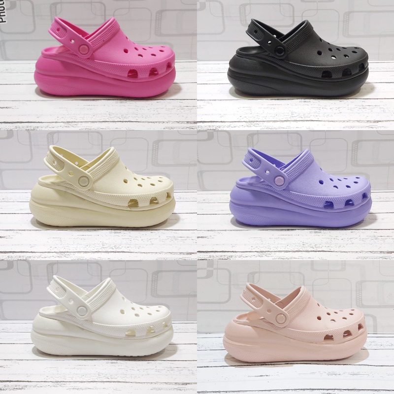 Sandalias Crocs Classic Crush Zuecos Cu as Mujeres Cu a Zueco Cl sicos Bae Slide Tacones De Goma Enfermera Slip on