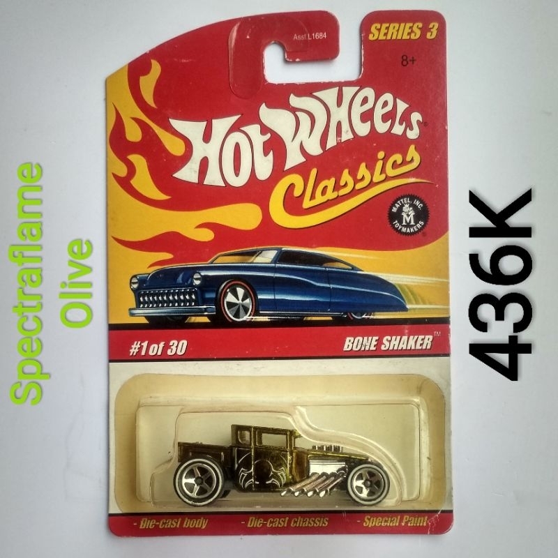 Hot Wheels Classic Series 3 Bone Shaker Spectraflame color Oliva ...