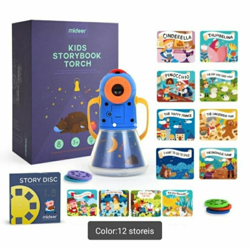 Juguetes Educativos Para Niños Linterna Proyector De CuentosAntorcha