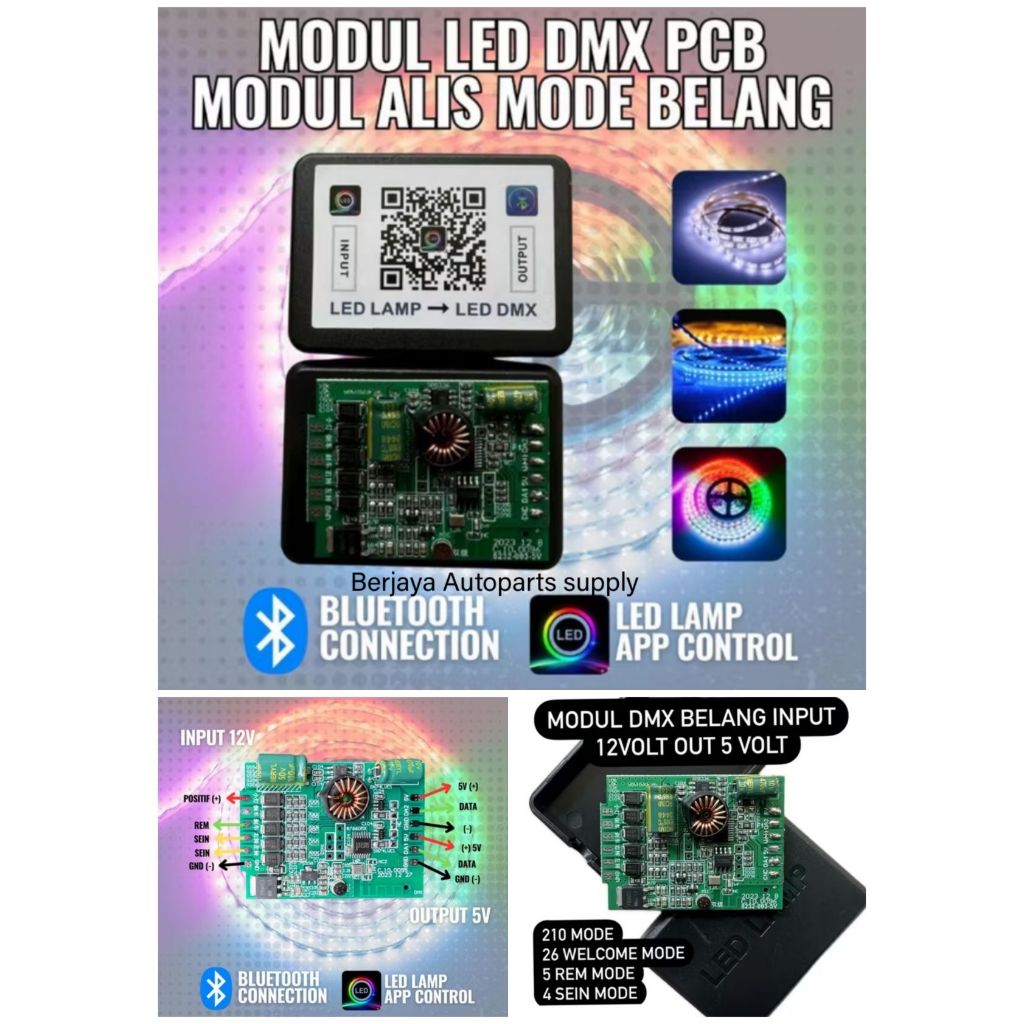 Módulo DMX BELANG pcb , De Lámpara LED Para Cejas Luces Derecha E ...