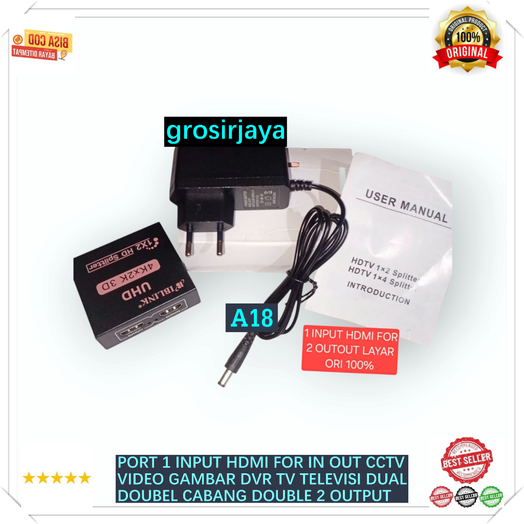 LAYAR A18 DMI Para En 1080 FULL HD 3D OUT CCTV VIDEO Imagen DVR TV ...