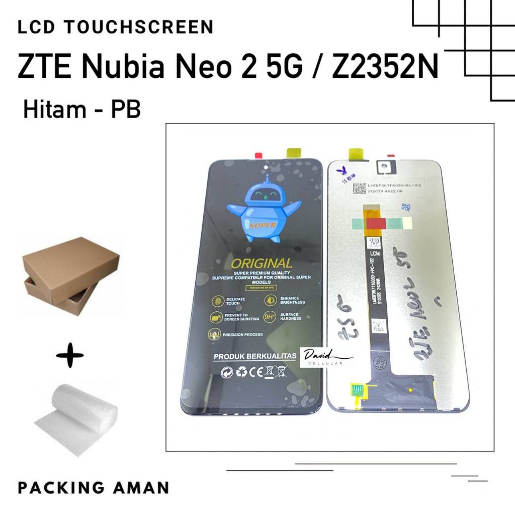 Set 2 Pellicole Protettive In Vetro Temperato Compatibile Con ZTE Nubia