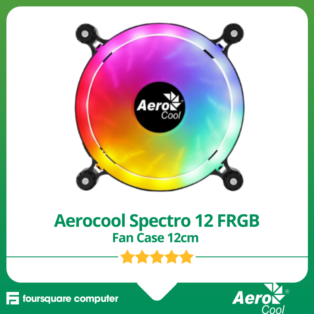 Aerocool Spectro 12 FRGB Negro | Caja Del Ventilador Individual 12cm ...