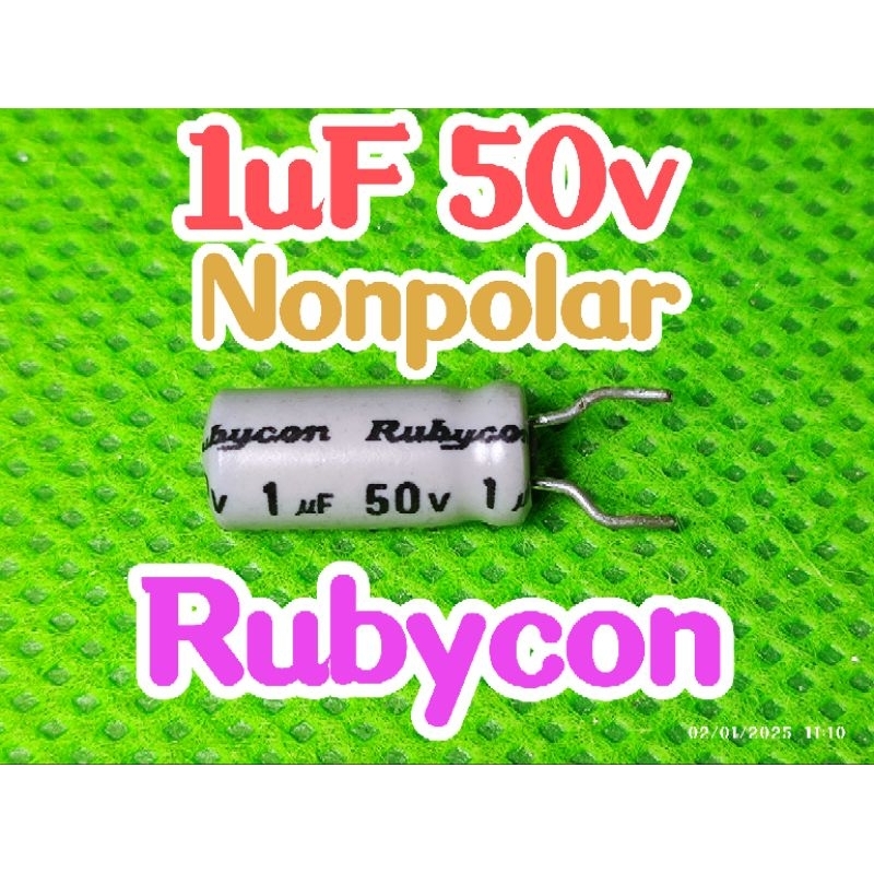 Rubycon CEW Series 1uF 50V 5x11mm bipolar Electrolítico No Polarizado ...