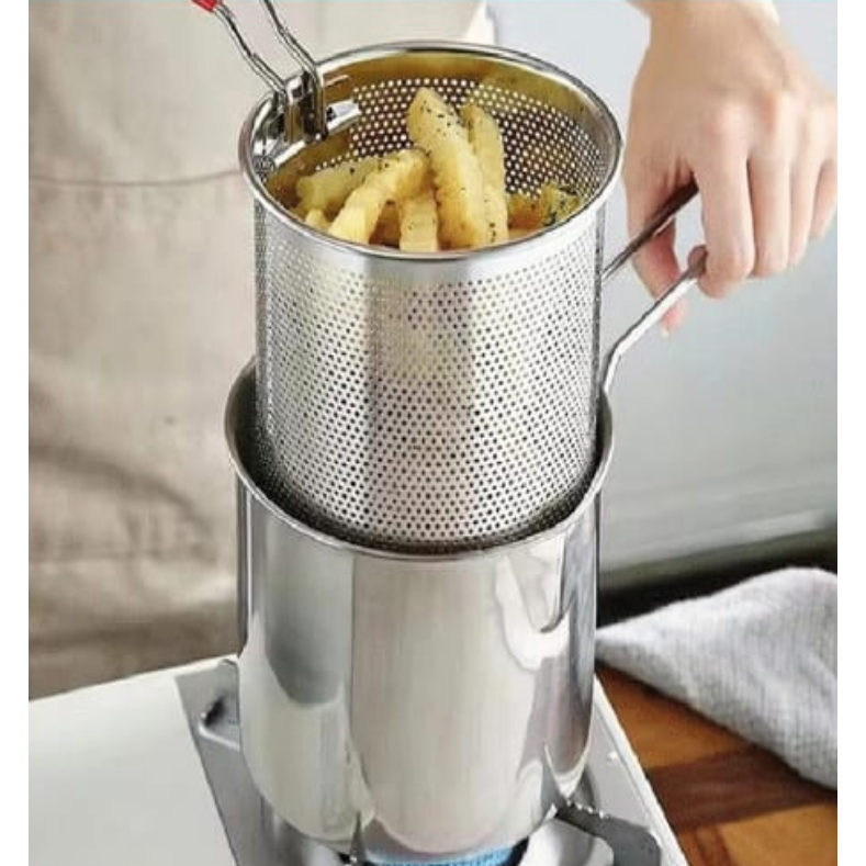 Sartén Para Patatas Colador De Aceite Frito Y Capitan Set 4 En 1 ...