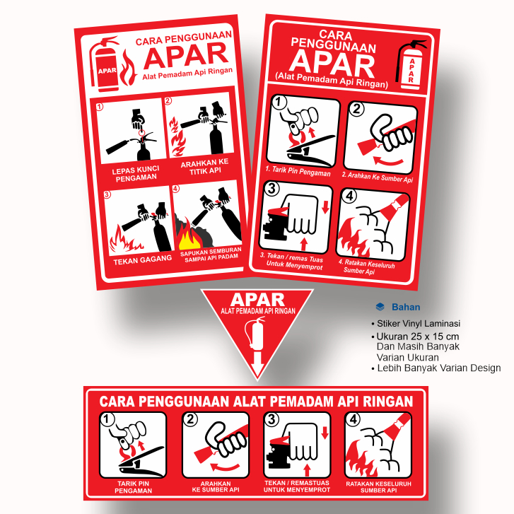 GILAN Sticker Sign K3 Señal De Seguridad Cómo Usar La Pegatina APAR ...