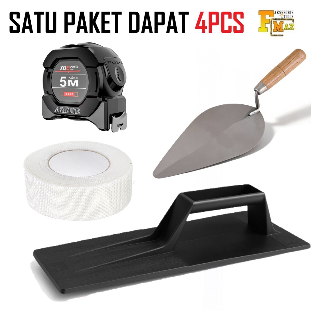 Paquete De Herramientas Para Yeso De Pared-5 M + Sendol Ovalado + Cinta ...