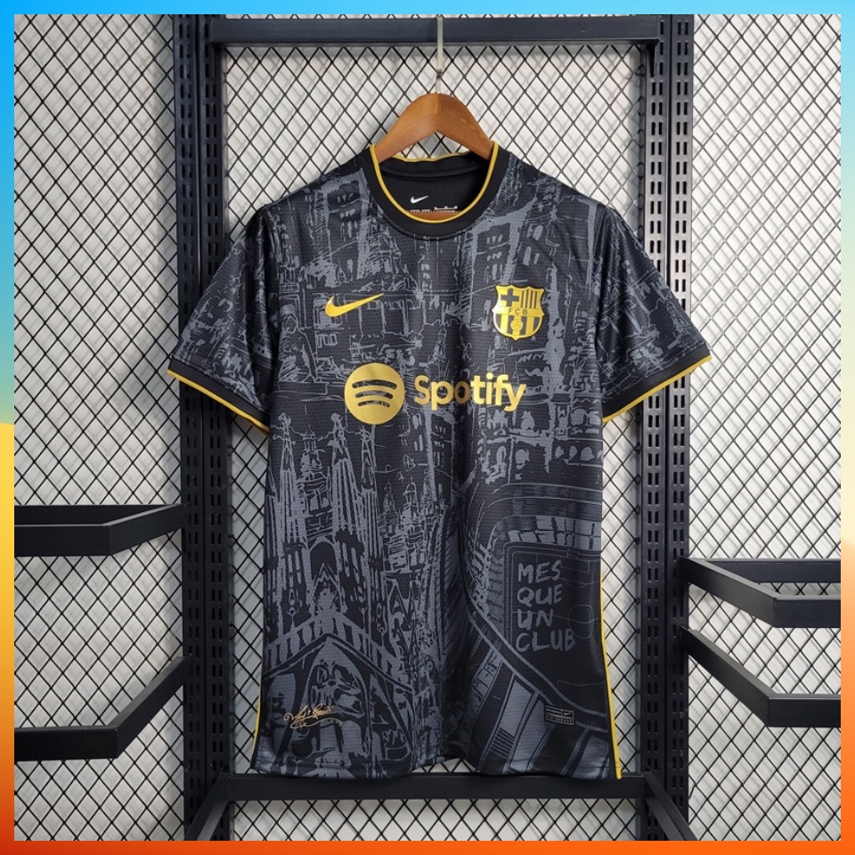 Camiseta De Futbol Barcelona Edicion Especial Negra 2023 jersey De Alta Calidad Shopee Colombia