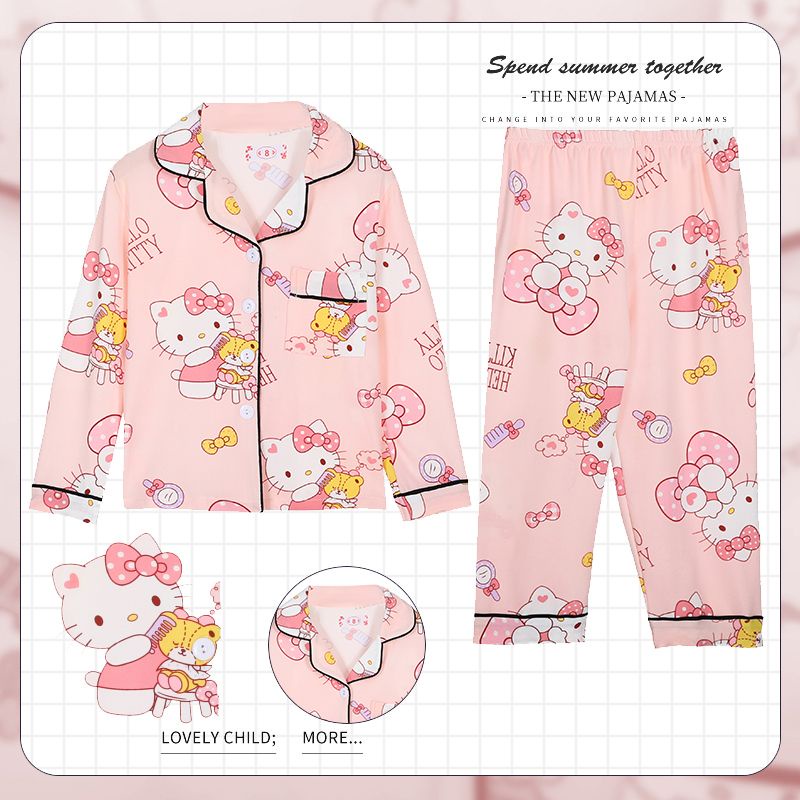 Hello Kitty cotton long pyjama  Pijamas mujer verano, Pijamas femeninas,  Moda actual
