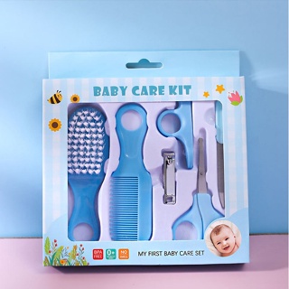 Kit de aseo para bebés, juego portátil de cuidado de seguridad para bebés  con cepillo para el cabello, peine cortaúñas, aspirador nasal, etc. para