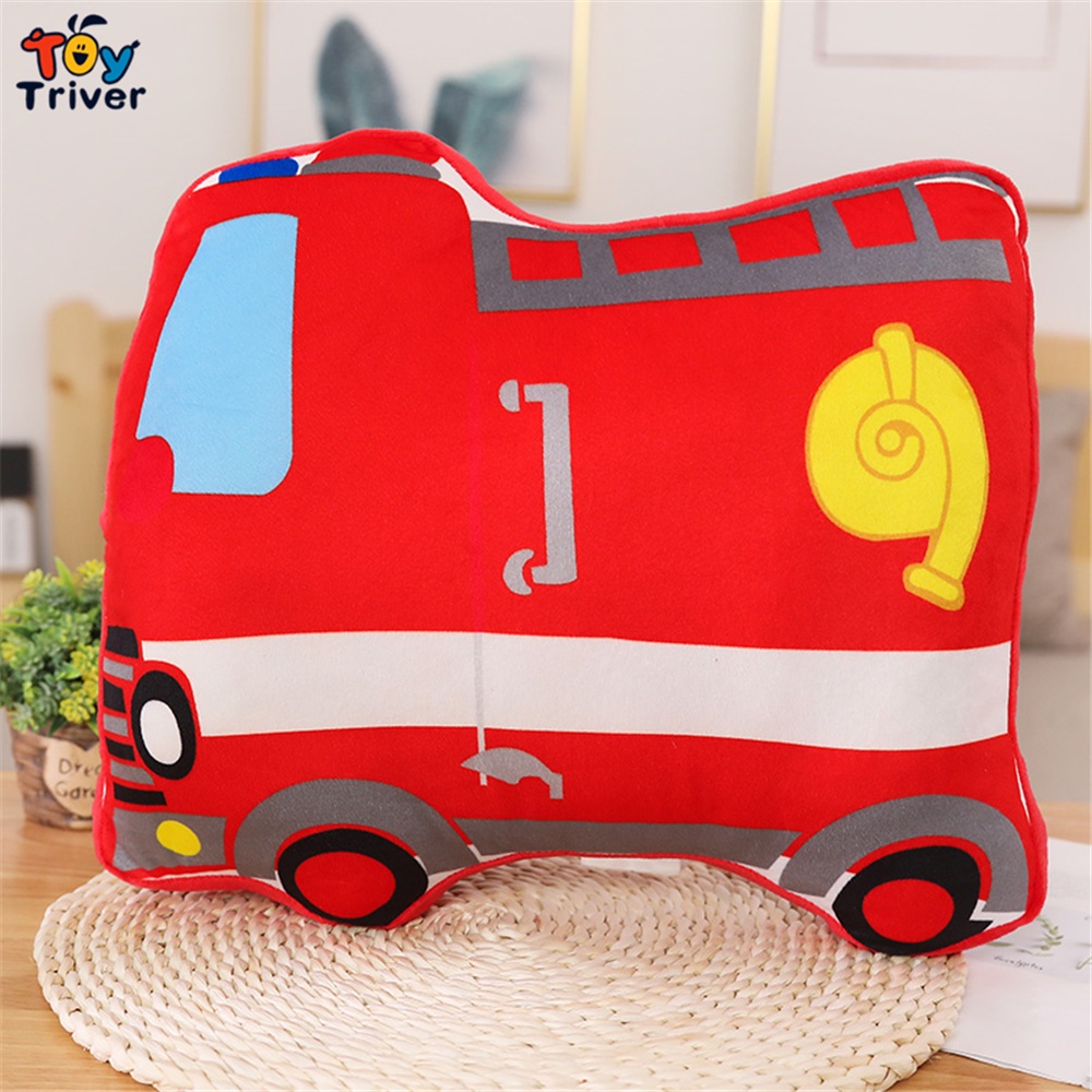 KUKUShining – Coche De Peluche Kawaii, Almohada Cojín Suave Con Cremallera, 7 Modelos Disponibles (policía, Taxi, Ambulancia, Etc.) – 45x30 Cm – Regalo Para Todas Las Edades