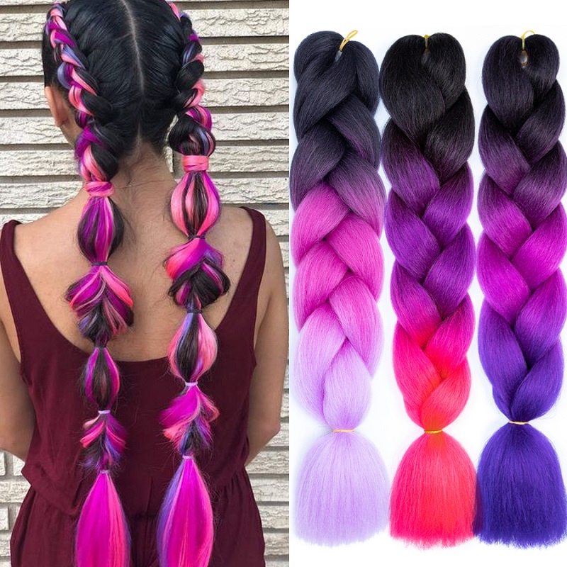 Extensiones de colores para niñas