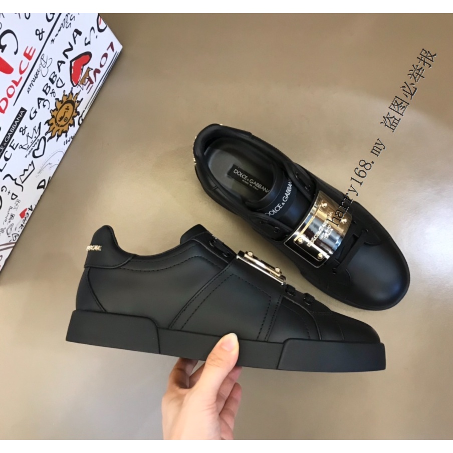 Dolce gabbana DG Zapatos De Deporte De Cuero Para Hombre Talla