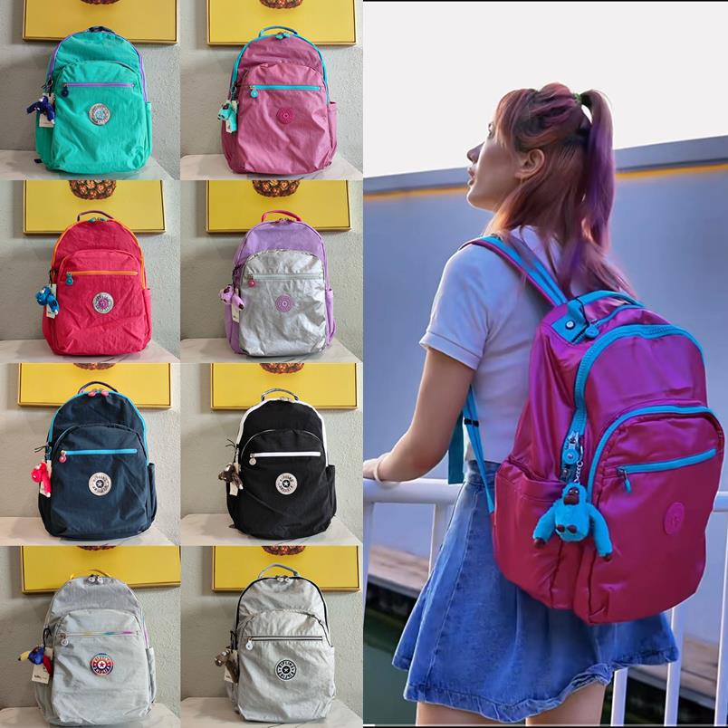 Mochila Kipling Para Mujer Bolsa Escolar Ligera Moda Viaje