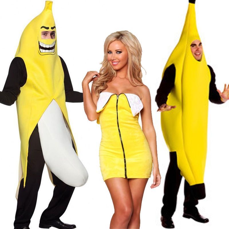 Disfraz de Plátano para niños y niñas de 8 a 10 años de edad