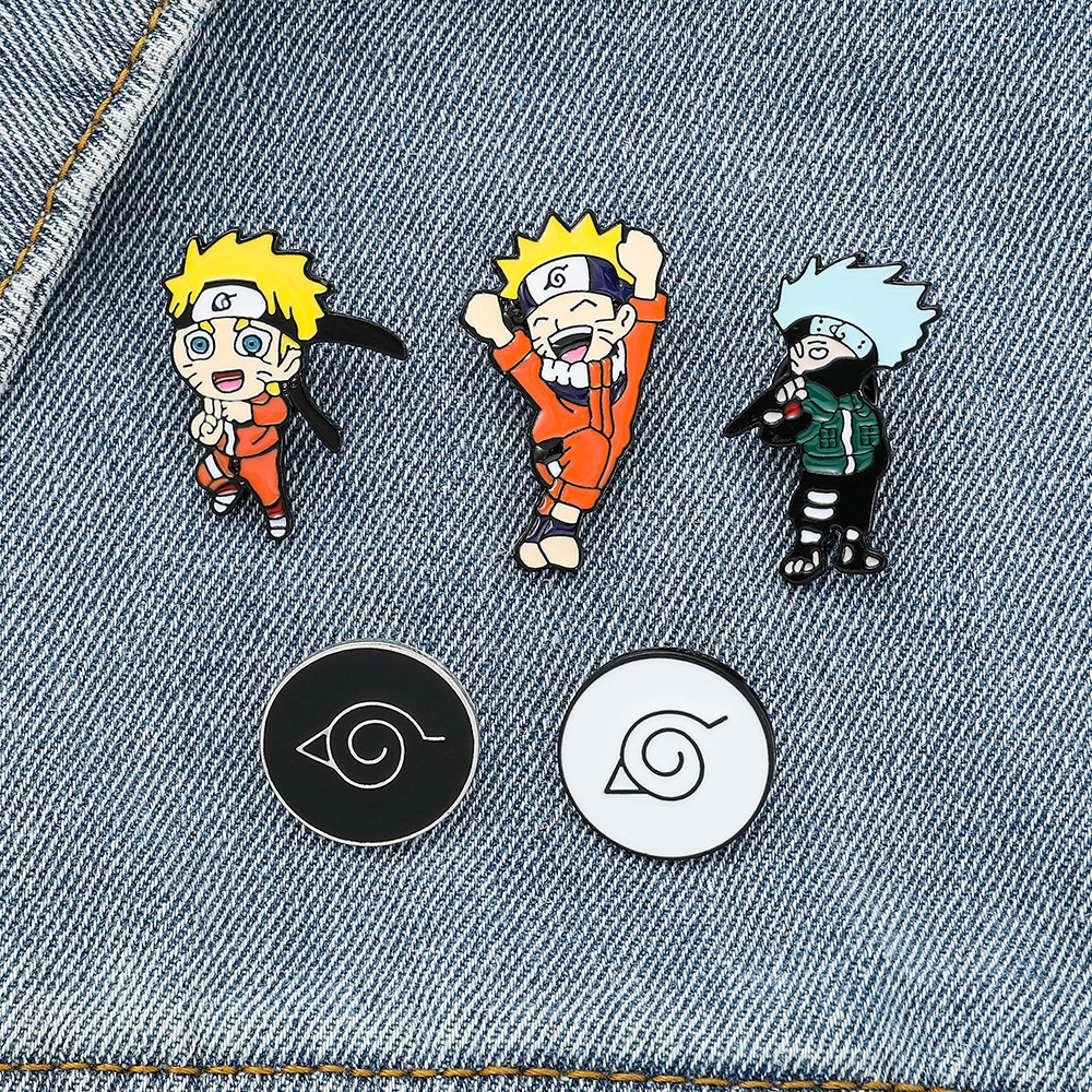 Broche De Dibujos Animados De Metal Japonés Anime Naruto Q Versión Nueva  Insignia Ropa Linda | Shopee Colombia