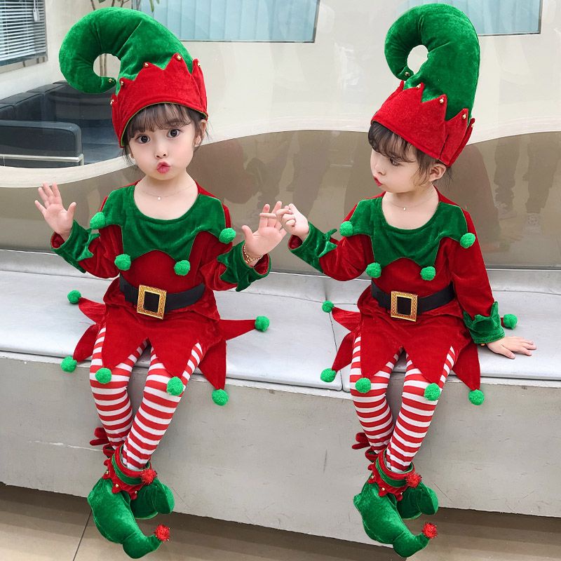 Vestidos de duendes best sale de navidad para niñas