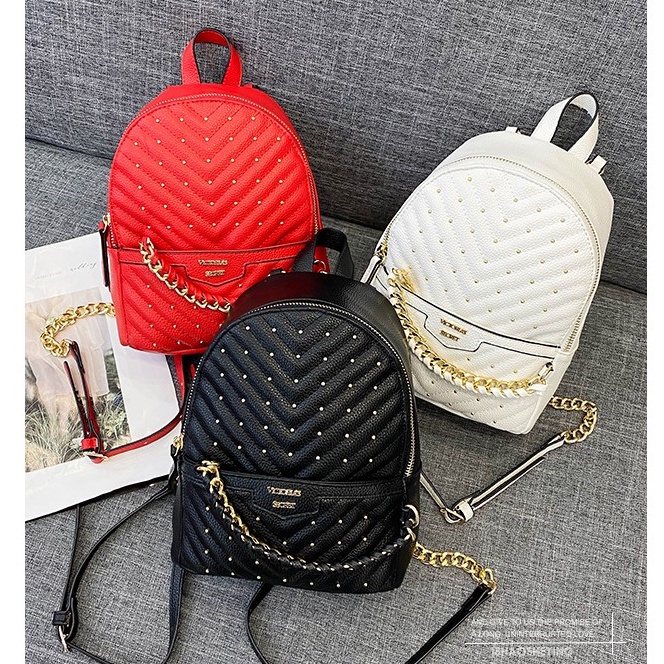 Mochila victoria secret roja hotsell