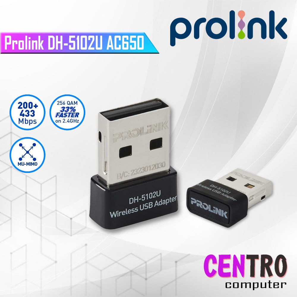Prolink DH-5102U AC650 Adaptador Inalámbrico USB Nano - | Shopee Colombia