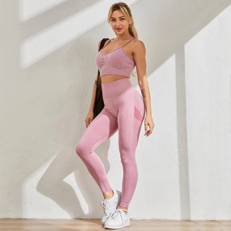 Licra marca Pink deportiva Licra gris larga anticelulitis - Glow Fashion