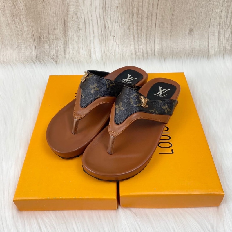 Lv Import sandalias Slop de calidad para mujer