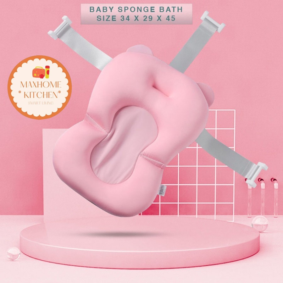 Espuma Antideslizante para La Bañera De Bebes Rosada