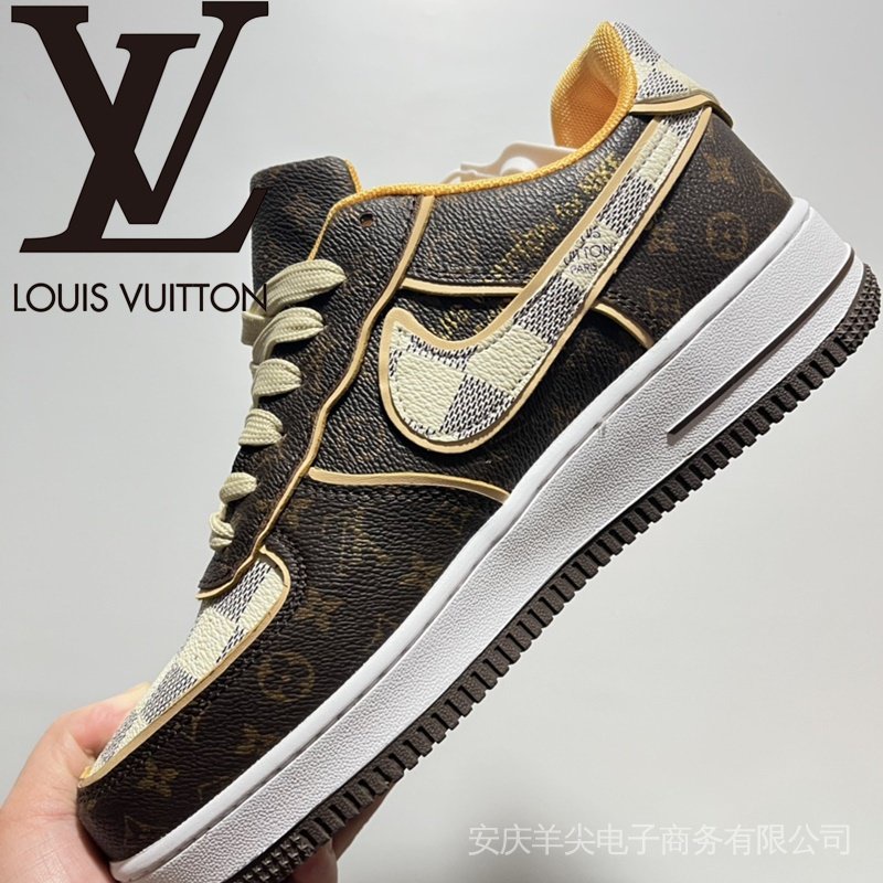 Tênis Nike Air Force Sem . Masculino 1 Junta LV Louis Vuitton