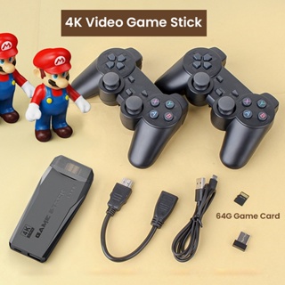 Mini Game Stick D10 Consola De Juegos Portátil Retro 10000 Videojuegos  Conexión HDMI Enchufe De TV Y Juego Con 2 Controlador Inalámbrico