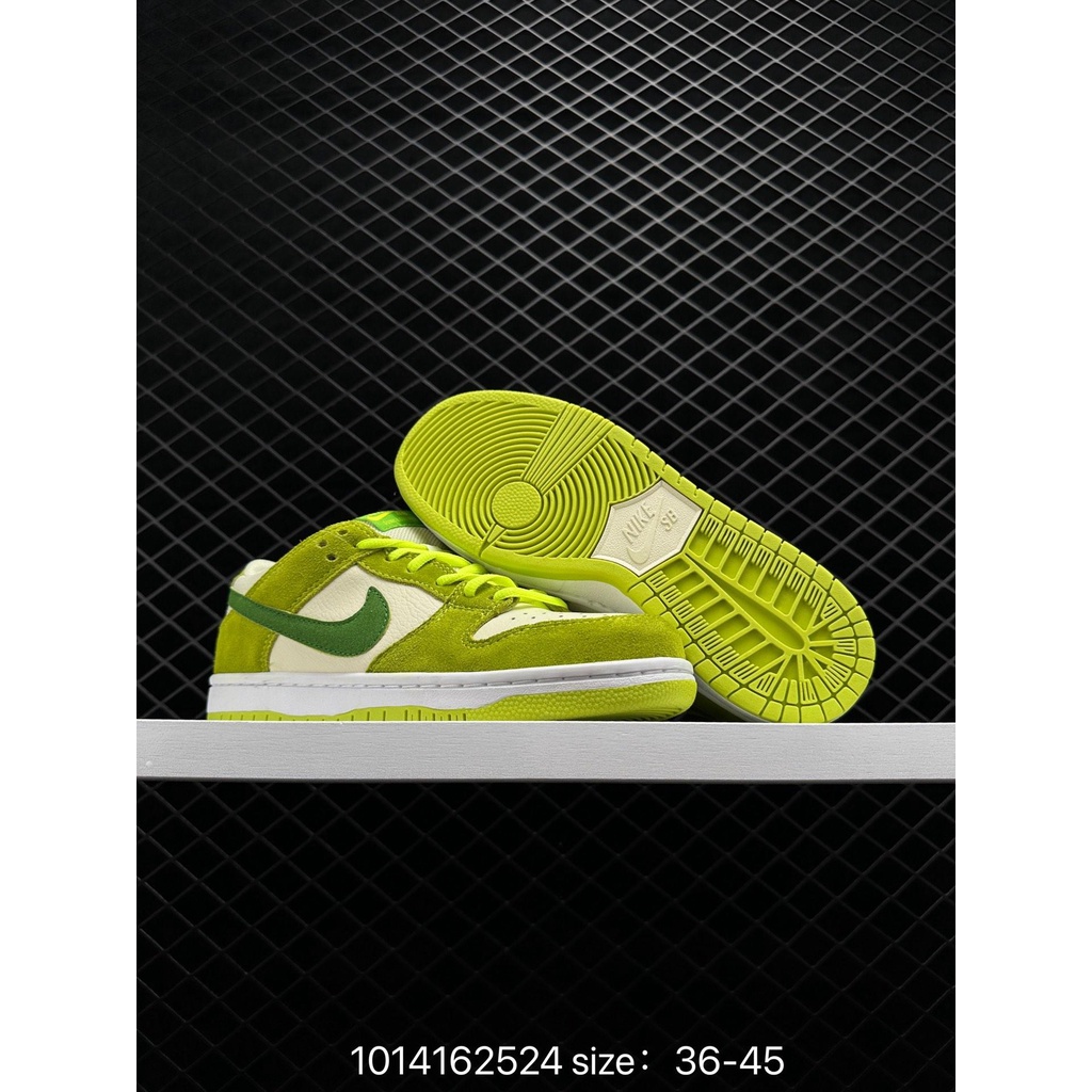 Nike SB Dunk Low Green Apple-Top Blanco Verde Zapatos De Hombre