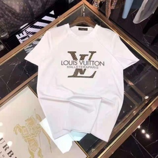 LOUIS VUITTON LV Camisa De Manga Corta Nuevo Estilo De Moda Camiseta  Juvenil Todo Combinado Top Ropa De Hombre