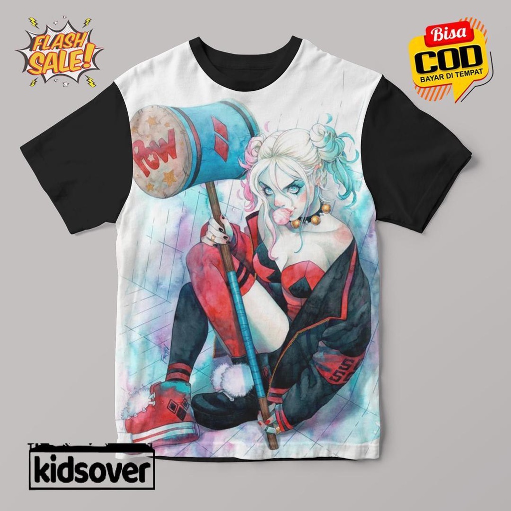 Harley quinn Kids camiseta niños ropa Halloween ropa de bebé Tops niños  niñas niños niñas importación 1 2 3 4 5 6 7 8 9 10 11 12 13 14 años manga  corta | Shopee Colombia