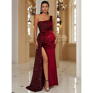 Vestido largo elegante informal de moda para mujer rojo GENERAC