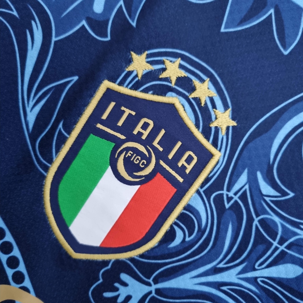 Camiseta Italia Copa Del Mundo 2022 Calidad Superior Moda 2022 X Versace  Azul De Fútbol Deporte | Shopee Colombia