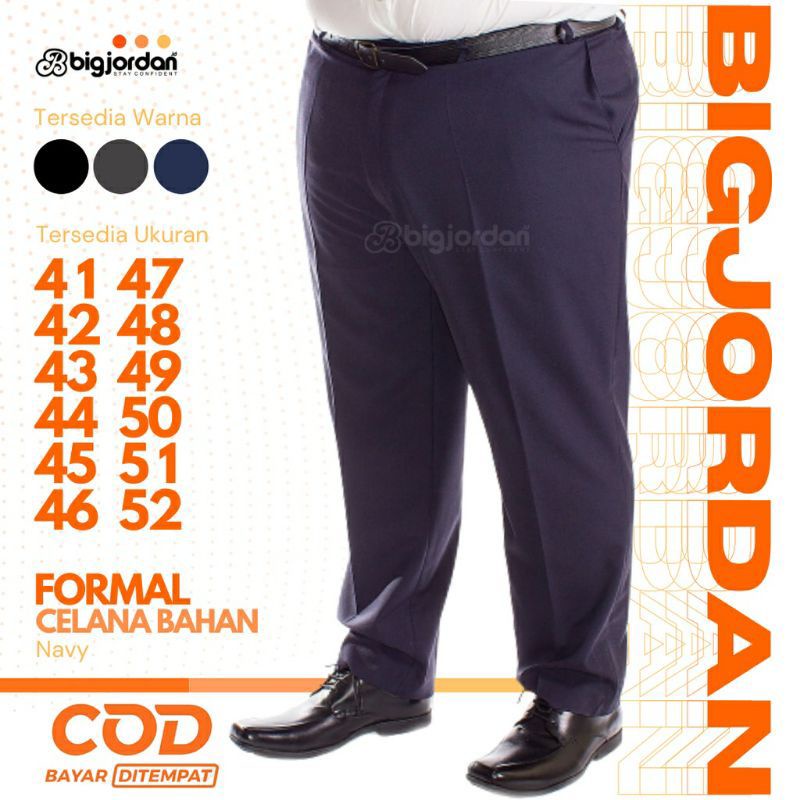 Entender capitán Instruir Pantalones Jumbo para hombre talla grande 42 43 44 45 46 47 48 50 51 52  pantalones formales talla grande | Shopee Colombia