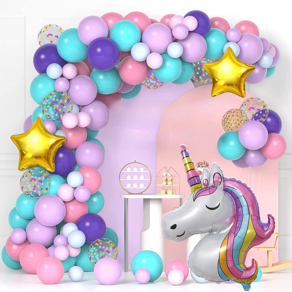 Guirnalda Unicornio para Fiesta de Cumpleaños!! - Globos Yuli