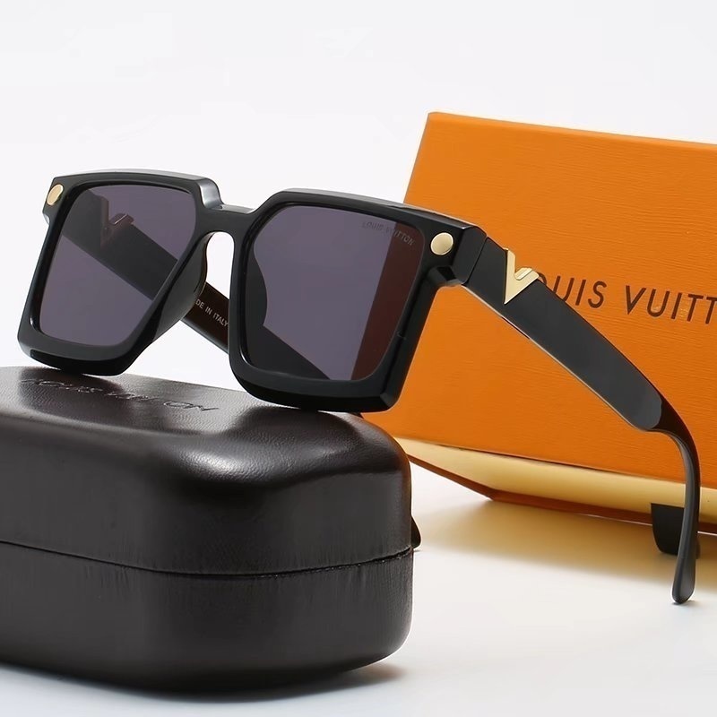 Louis Vuitton Original (Con Caja De Gafas De Sol Set) Hombres Y Mujeres  Bonito Embalaje Lujoso Las Nuevas Deslumbrantes De Paseo Al Aire Libre