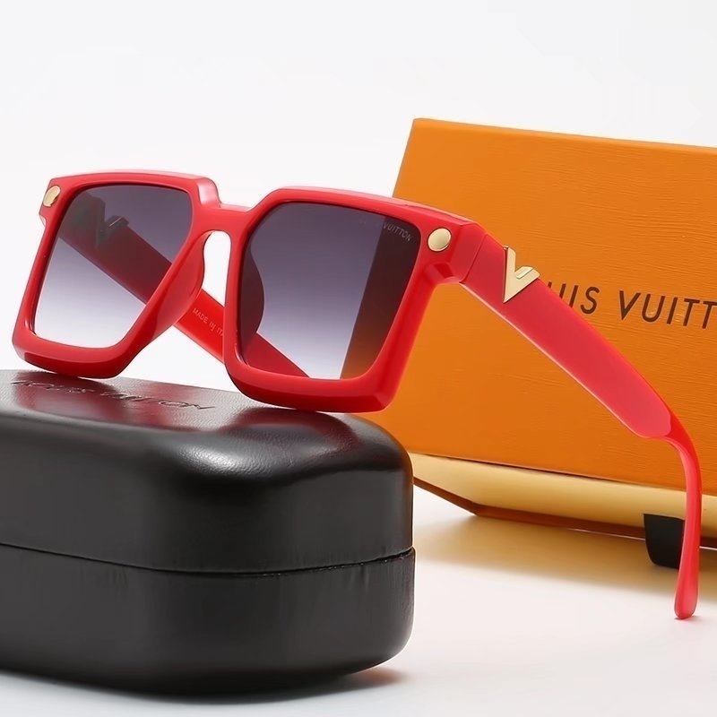 Louis Vuitton Original (Con Caja De Gafas De Sol Set) Hombres Y Mujeres  Bonito Embalaje Lujoso Las Nuevas Deslumbrantes De Paseo Al Aire Libre