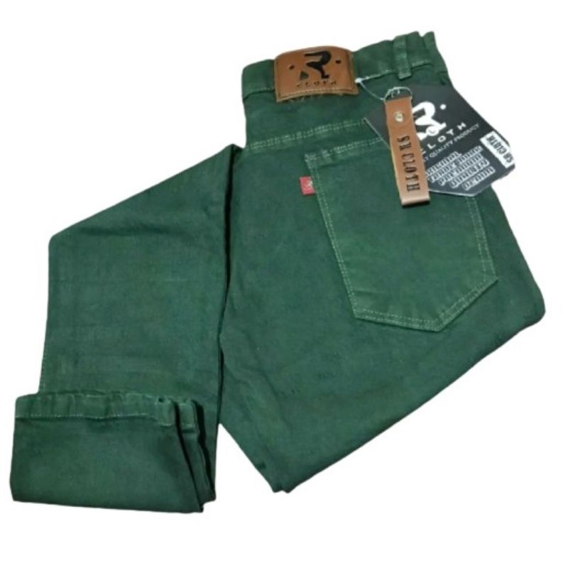 Pantalones vaqueros verdes discount hombre