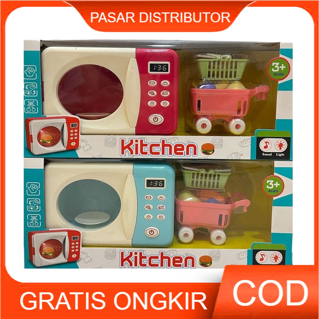 Mini lindo horno de microondas para niños, juguete educativo para