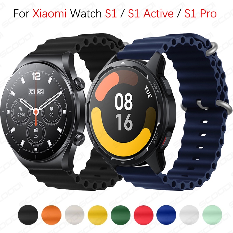 Correa de silicona para reloj Xiaomi Mi Watch S1 Active color 2, accesorios  reemplazables para Galaxy