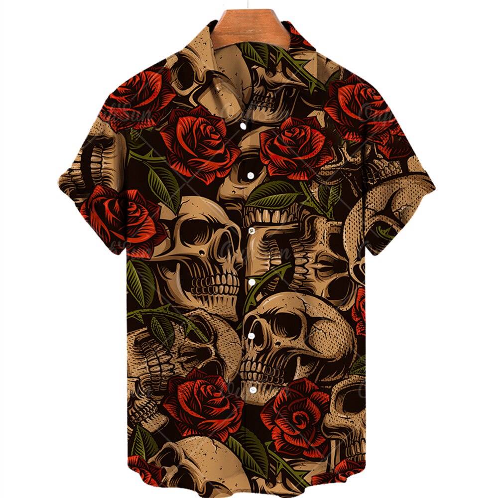 Comprar Camiseta Hombre Manga Larga, Camisas Manga Larga Hombre, Hombres  de manga larga 3d, Camisa Calavera Hombre - Camisetas