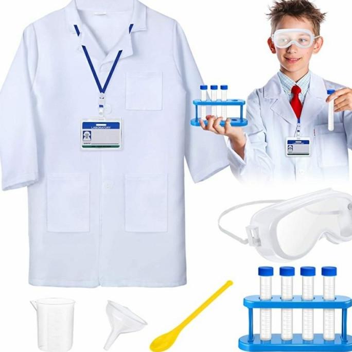 Disfraz científico 11 en 1 set disfraz profesional niños científico cosplay