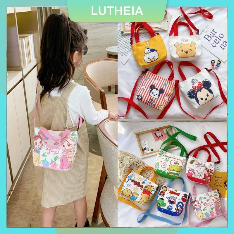 Bolso Para Niños De Moda Para Bebé Niña De Lona De Dibujos Animados Todo  Combinado Lindo Viaje Casual Bandolera