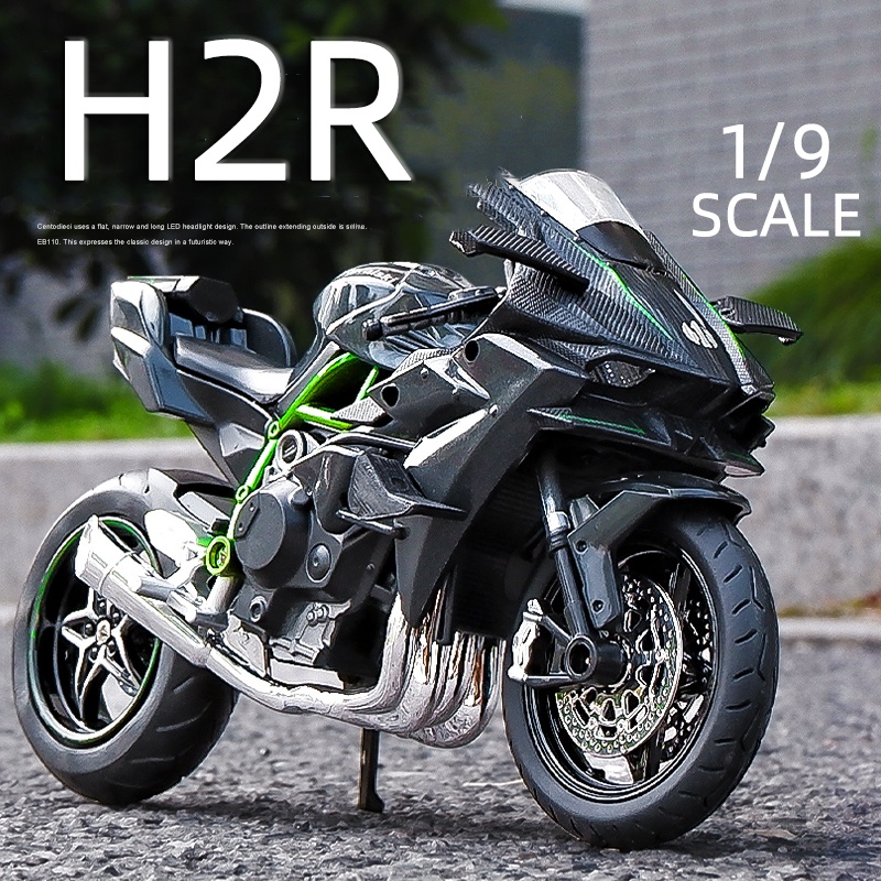 Modelo De Motocicleta Kawasaki Ninja ZX-6R 1:12 – Metal Fundido Y Plástico, No Requiere Ensamblaje, Para Coleccionistas